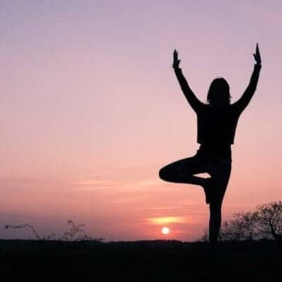 Sunset yoga