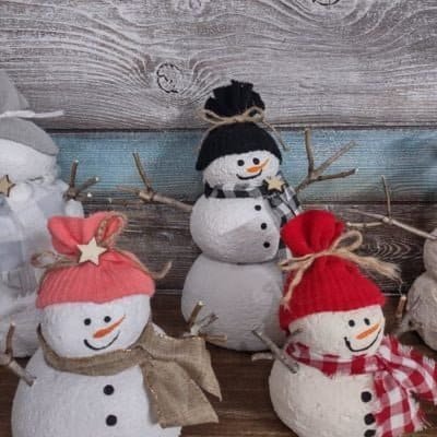 Sweet Snowman made of hypetrufa