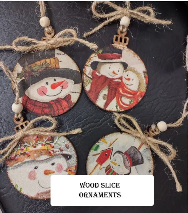 Wood Disc Christmas Ornaments - Tuesday, Dec 3rd 6:30pm - Image 2