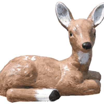 concrete deer resting