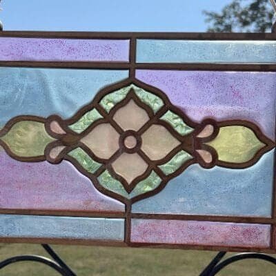 resin stained glass window