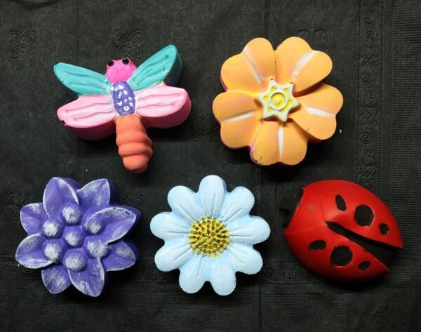 painted mini concrete objects
