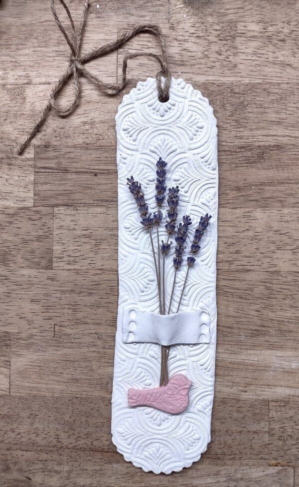 air dry clay dried flower holder