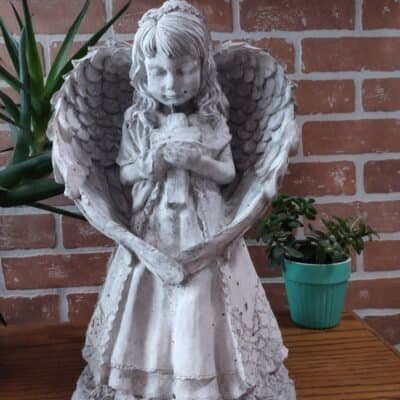 Standing Angel w/ Cross