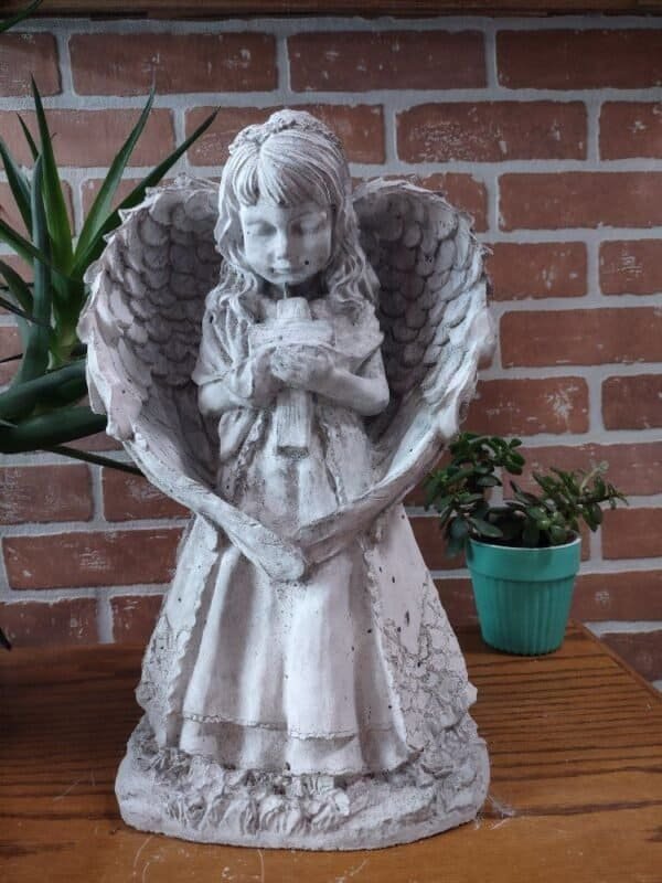 Standing Angel w/ Cross
