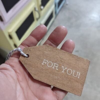 wood tag