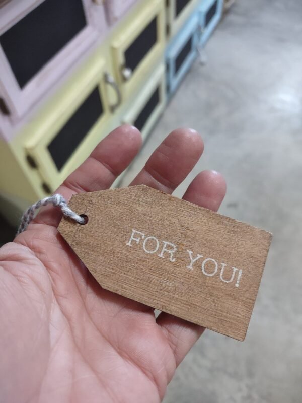 wood tag