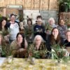 Studetns at christmas mason jar workshop