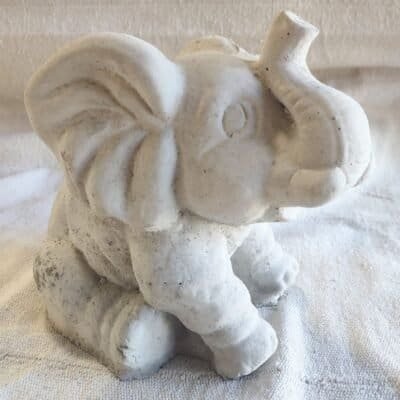 small concrete elephant
