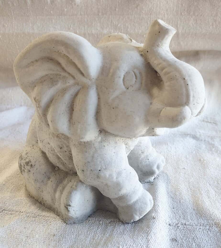 small concrete elephant