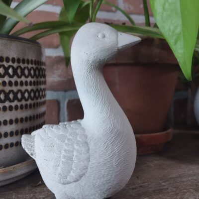 Small concrete goose