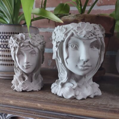 Goddess head pot