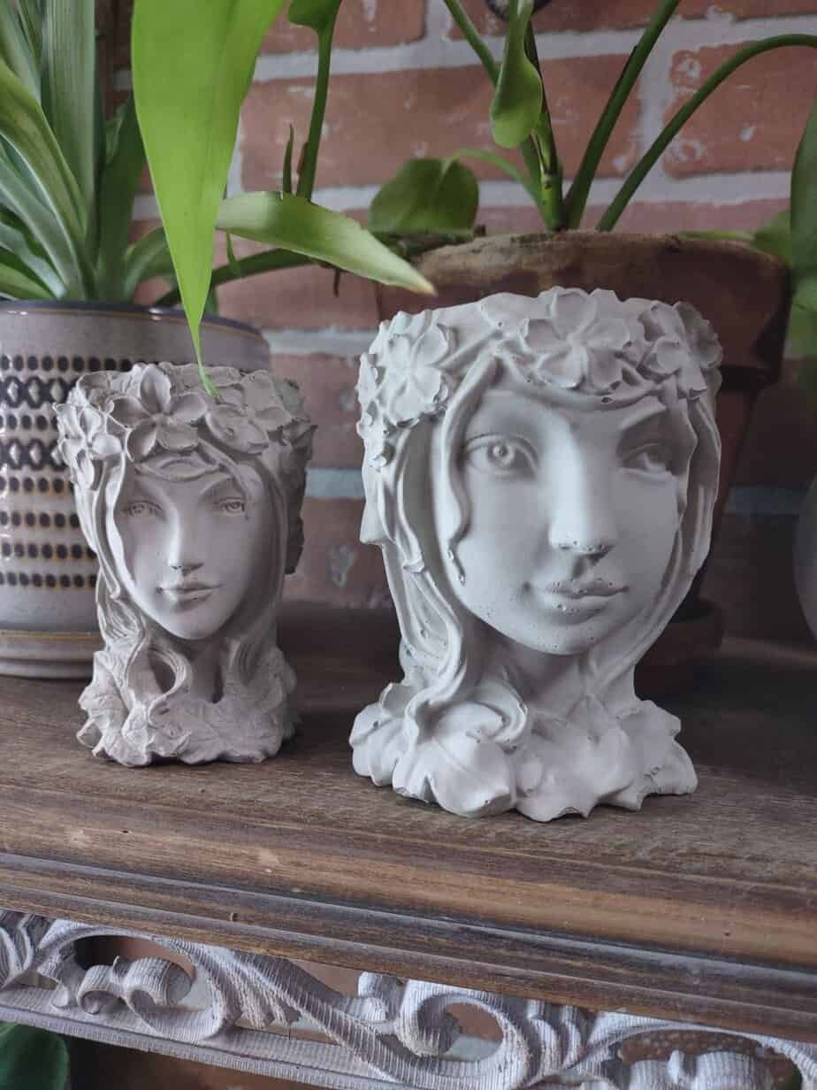 Goddess head pot