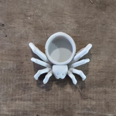 concrete spider tea light holder