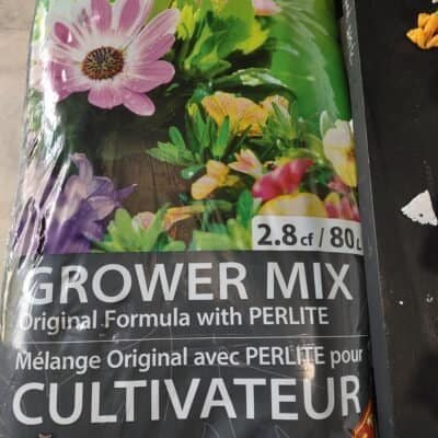 bag of potting soil