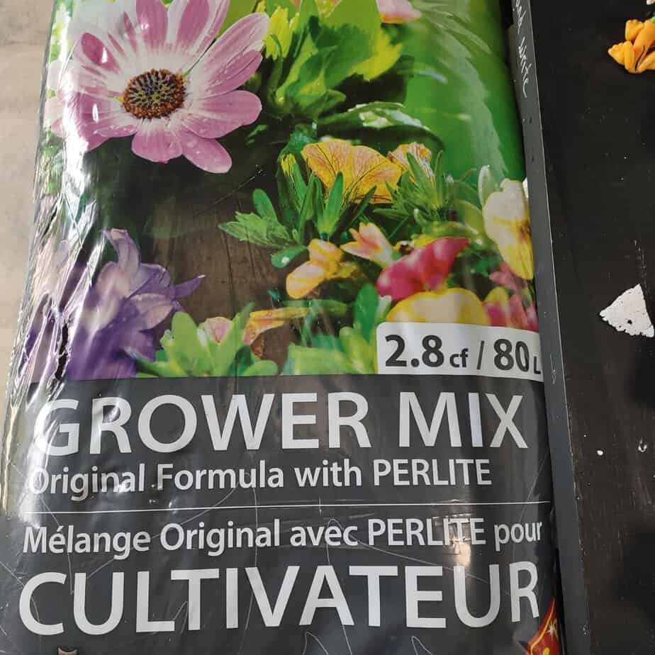 bag of potting soil