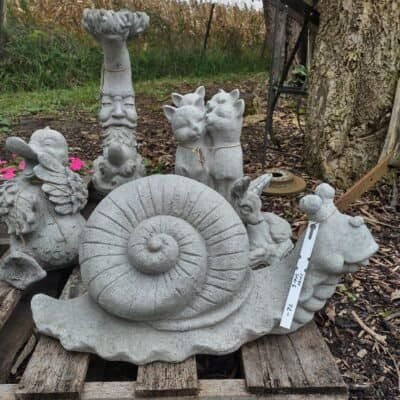large concrete snail