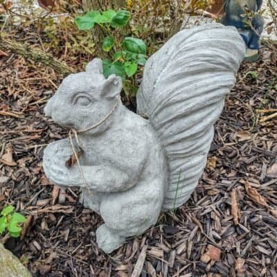 large concrete squirrell
