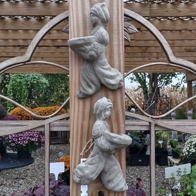concrete couple plaque